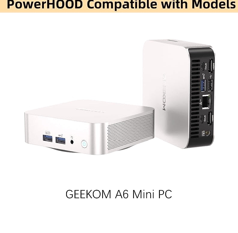 PowerHOOD 19V 120W AC/DC Adapter for GEEKOM A6 Mini PC