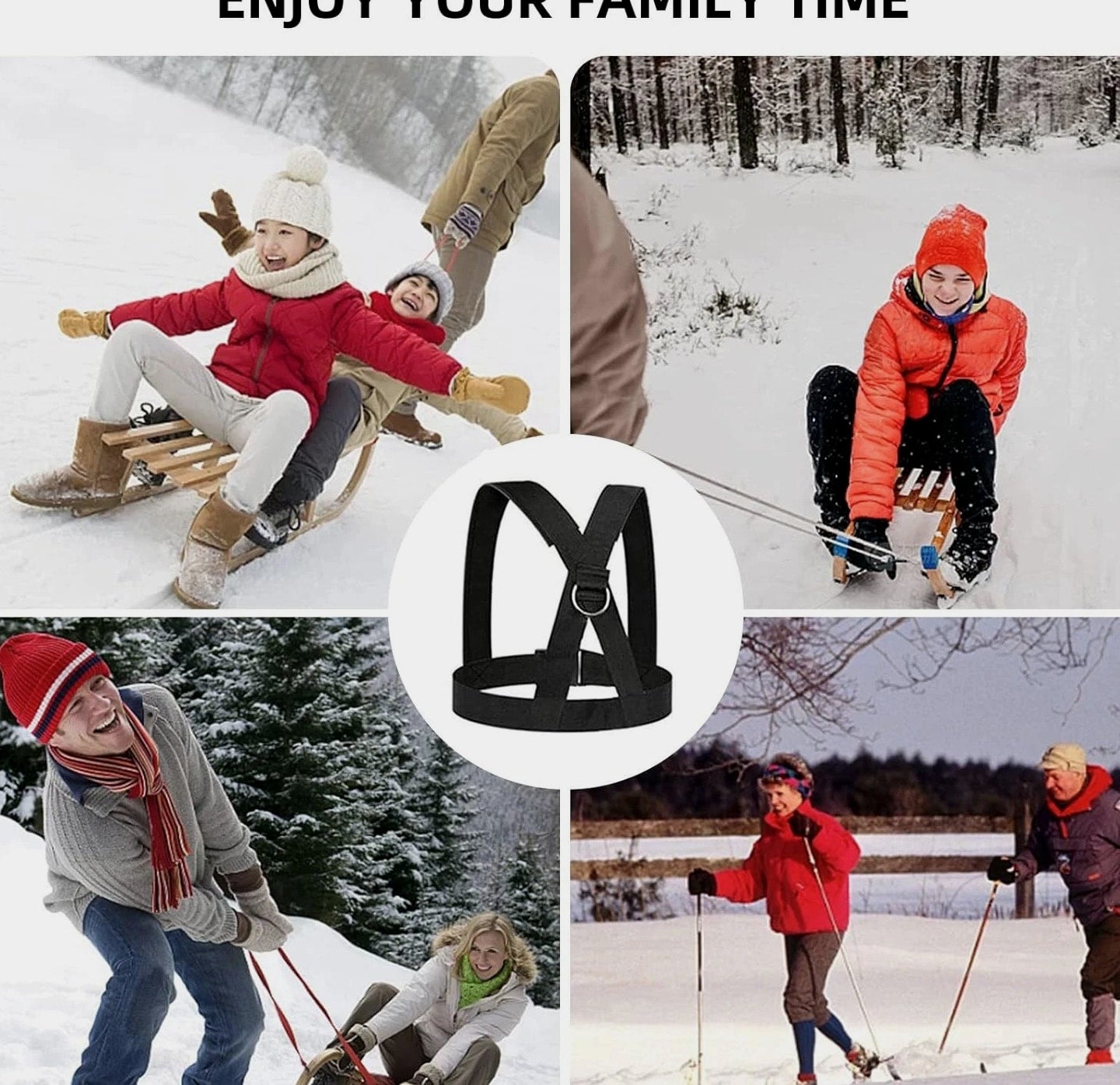 Sled Workout Equipment, Harness Set for Training Outdoor, Tire Pulling Fitness R