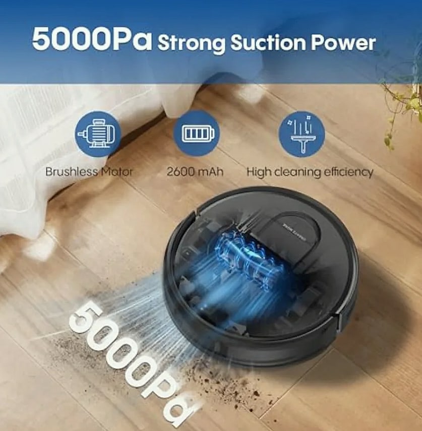 SHXI Robot Vacuum and Mop with LiDAR Mapping
