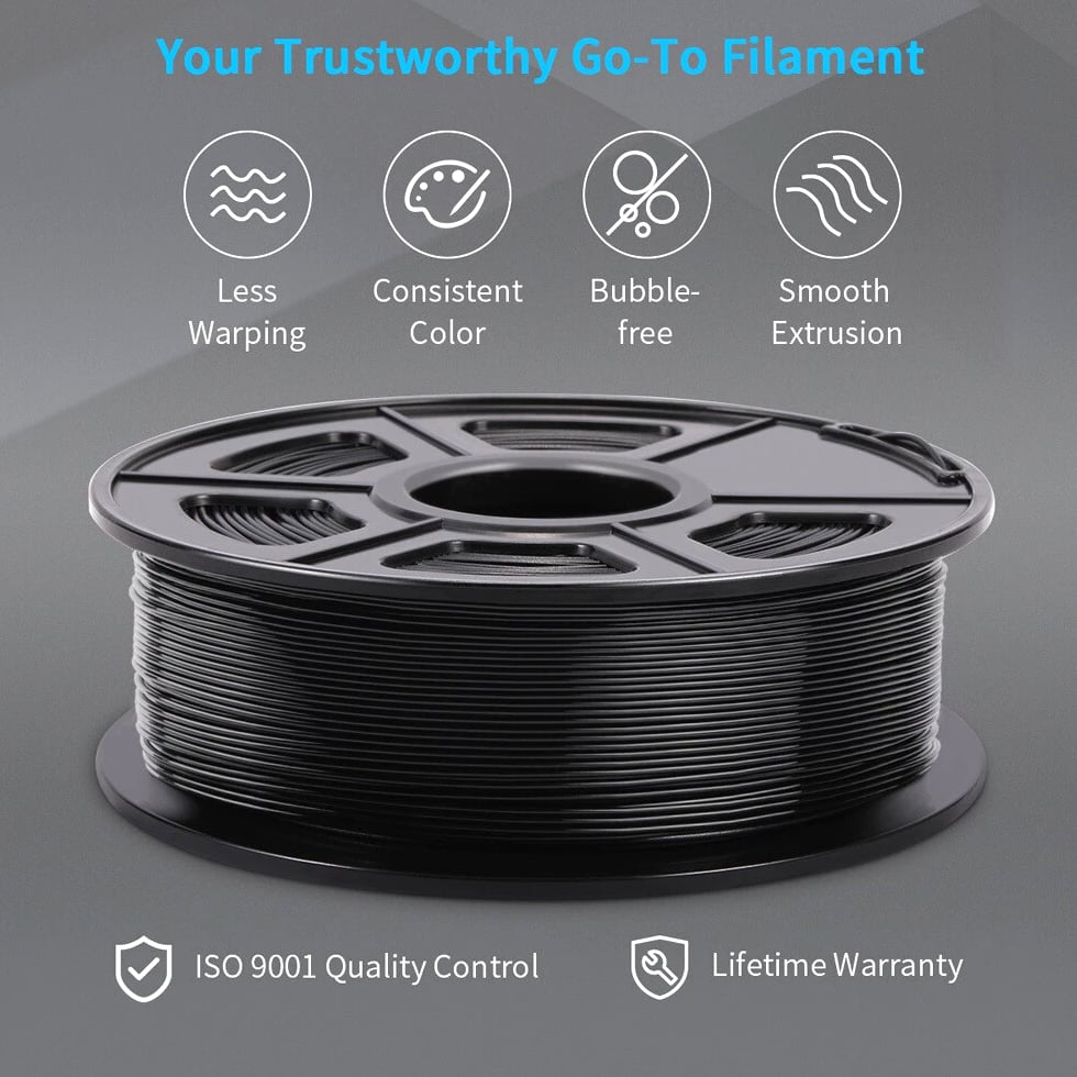 SUNLU 10×1KG 1.75MM PETG Filament High toughness 3D Printer Consumables