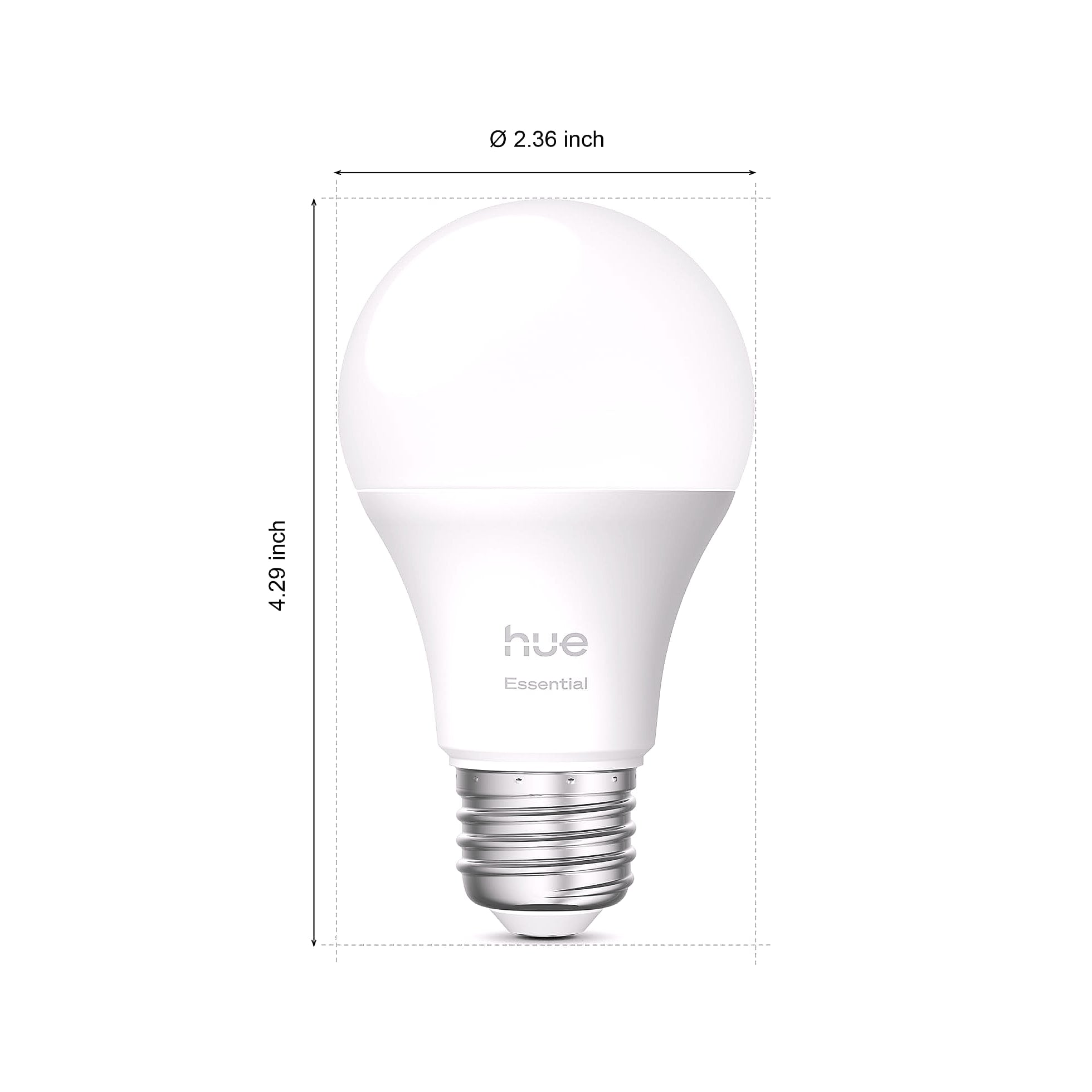 Philips Hue Essential A19 Smart LED Bulb, Color and White