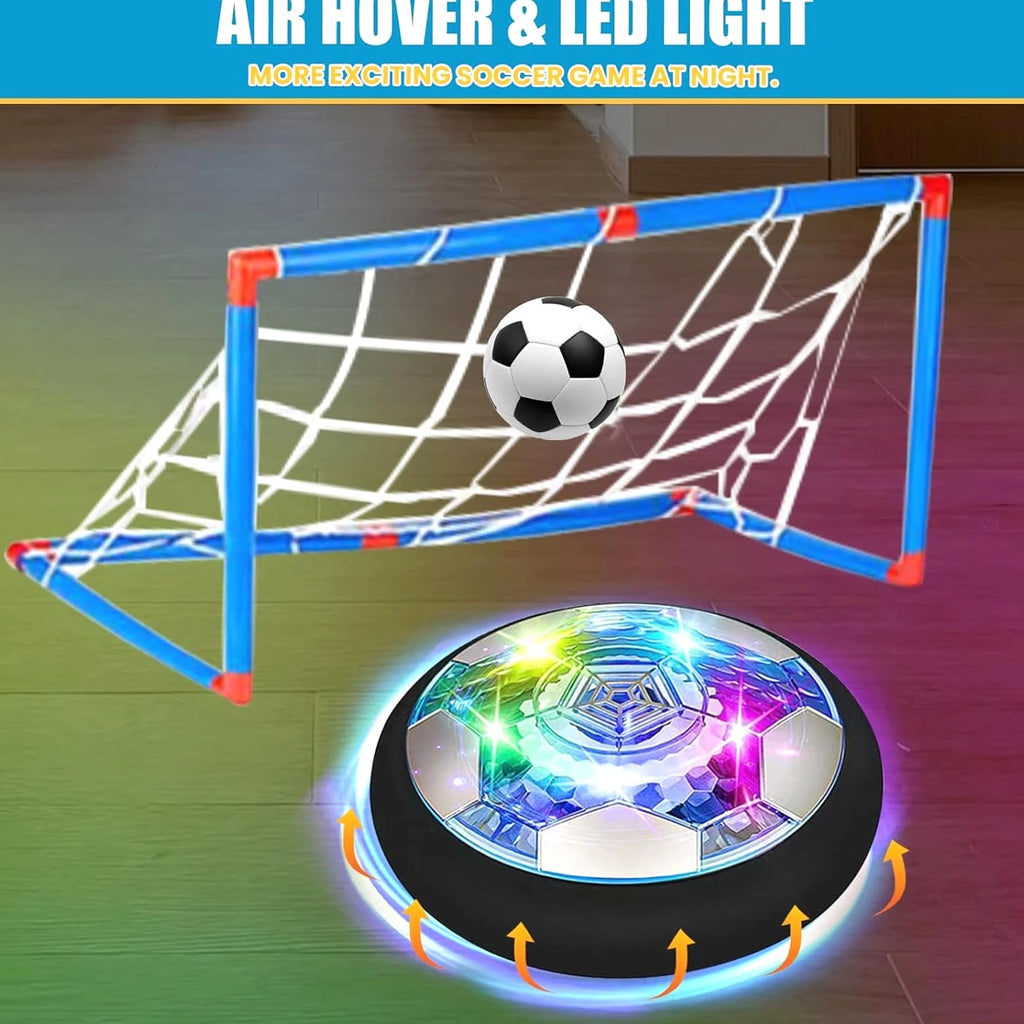 Hover Soccer Ball Set - Indoor Soccer 4 in 1 Rechargeable Air Power with LED