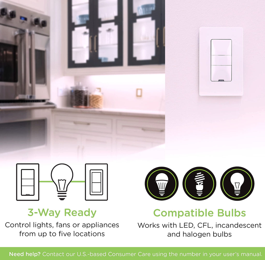Enbrighten 26931 Z-Wave Smart Motion Sensor Light Switch
