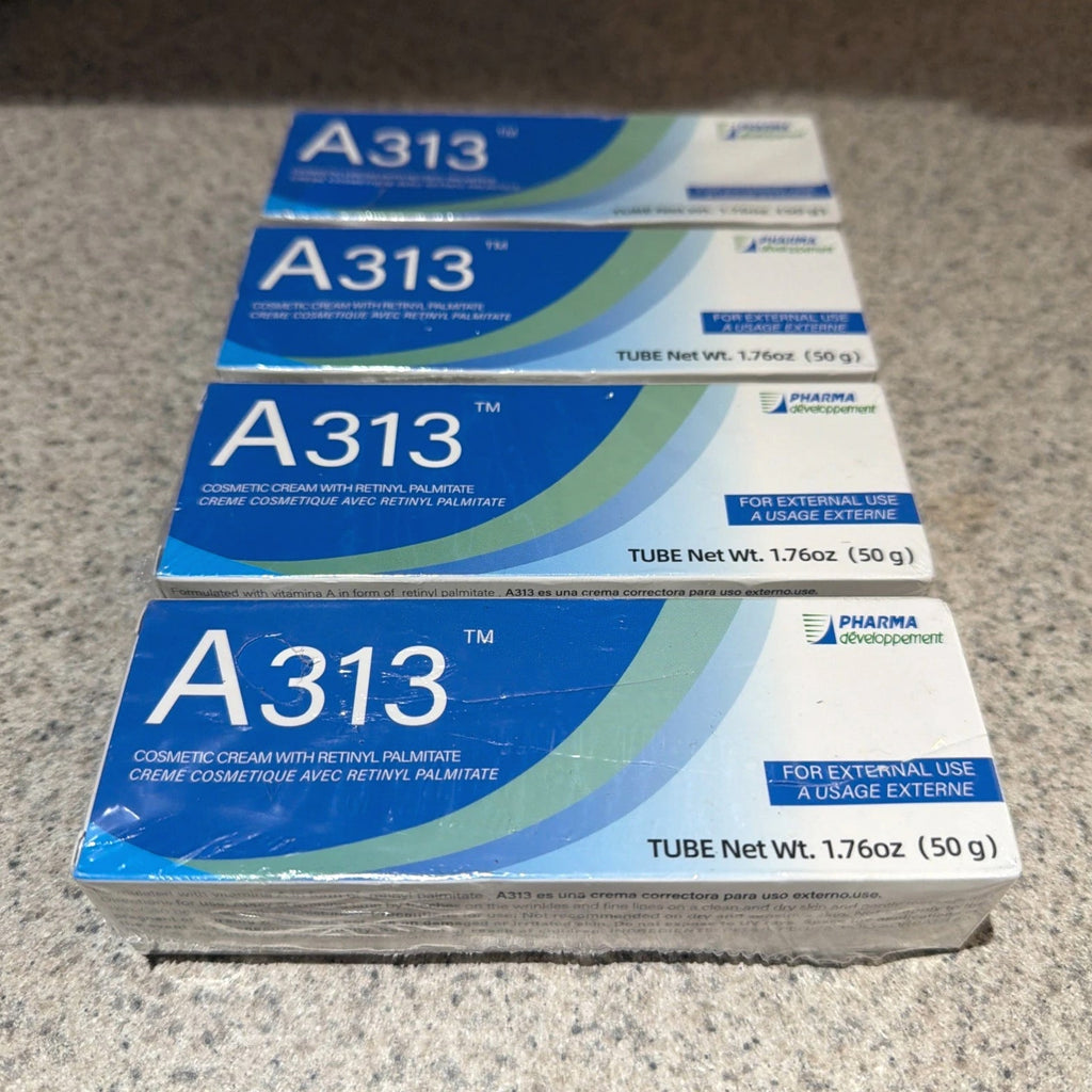 Lot of 4 - A313 Retinol Cream French Vitamin A 1.76oz 50g Anti-Aging Exp 09/2028