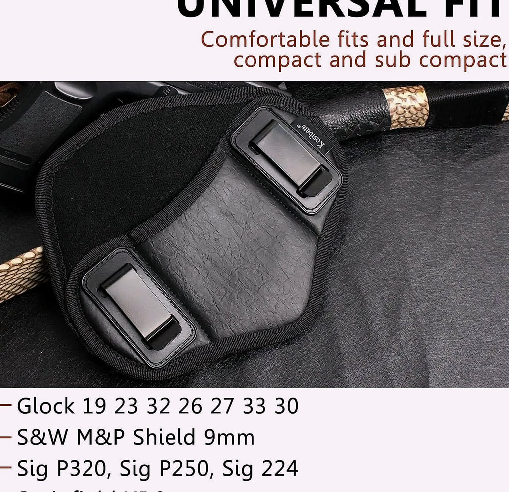 PU Leather Concealed Gun Holster for Glock 17 19 1911