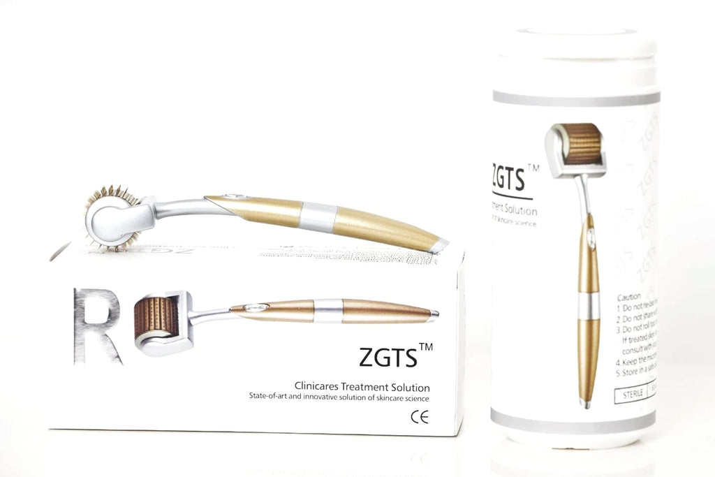 ZGTS 192 Pins Titanium Derma Roller 0.5mm For Face, Body, Deep Scars