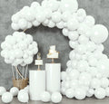 Rubfac White Latex Balloons 129pc Garland Arch Kit