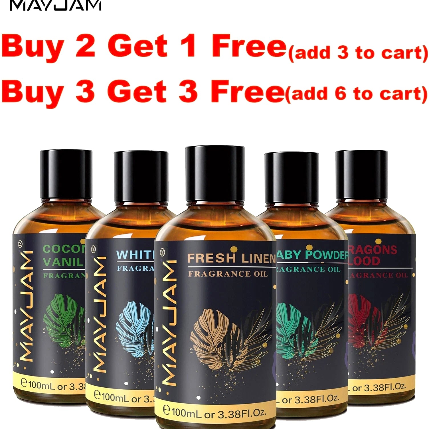 MAYJAM 100 mL Fragrance Oil For Candle, Soap, Incense Making, Burners & Scented Oils