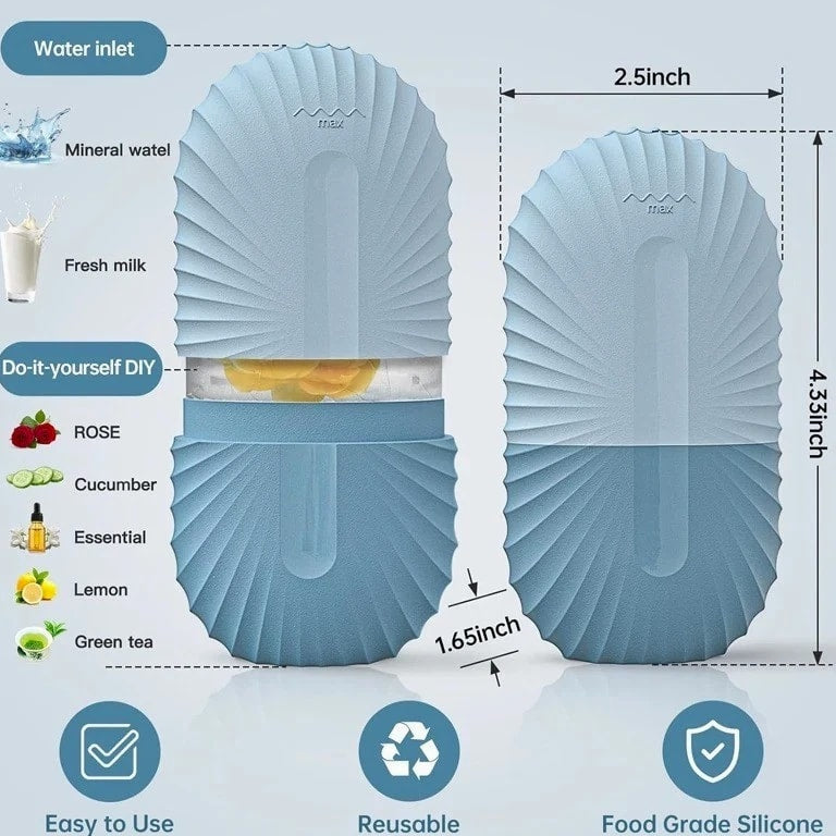 Ice Face Roller Silicone Ice Mold Facial Massager for Puffiness & Pore Care