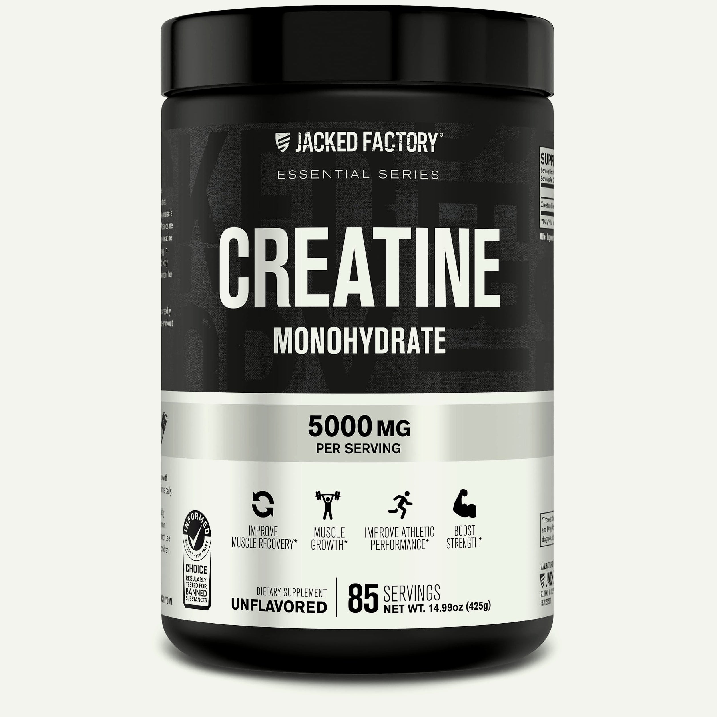 Jacked Factory Creatine Monohydrate Powder 425g Supplement