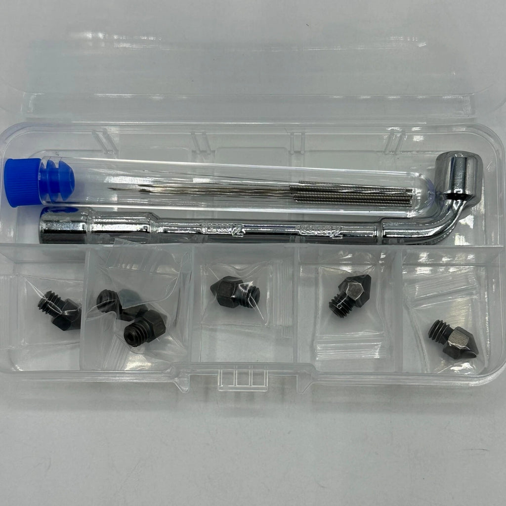 MK8 Hardened Steel Nozzle Kit 3D Printer Extruder Ender 2 3 5 CR .2 .4 .6 .8 1.0