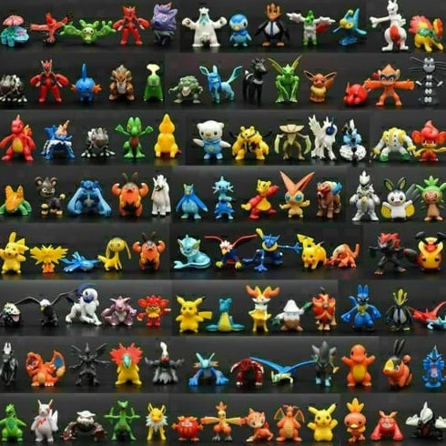 24/144 Style Pokemon Figure Toys Anime Pikachu Action Figures Cartoon Model