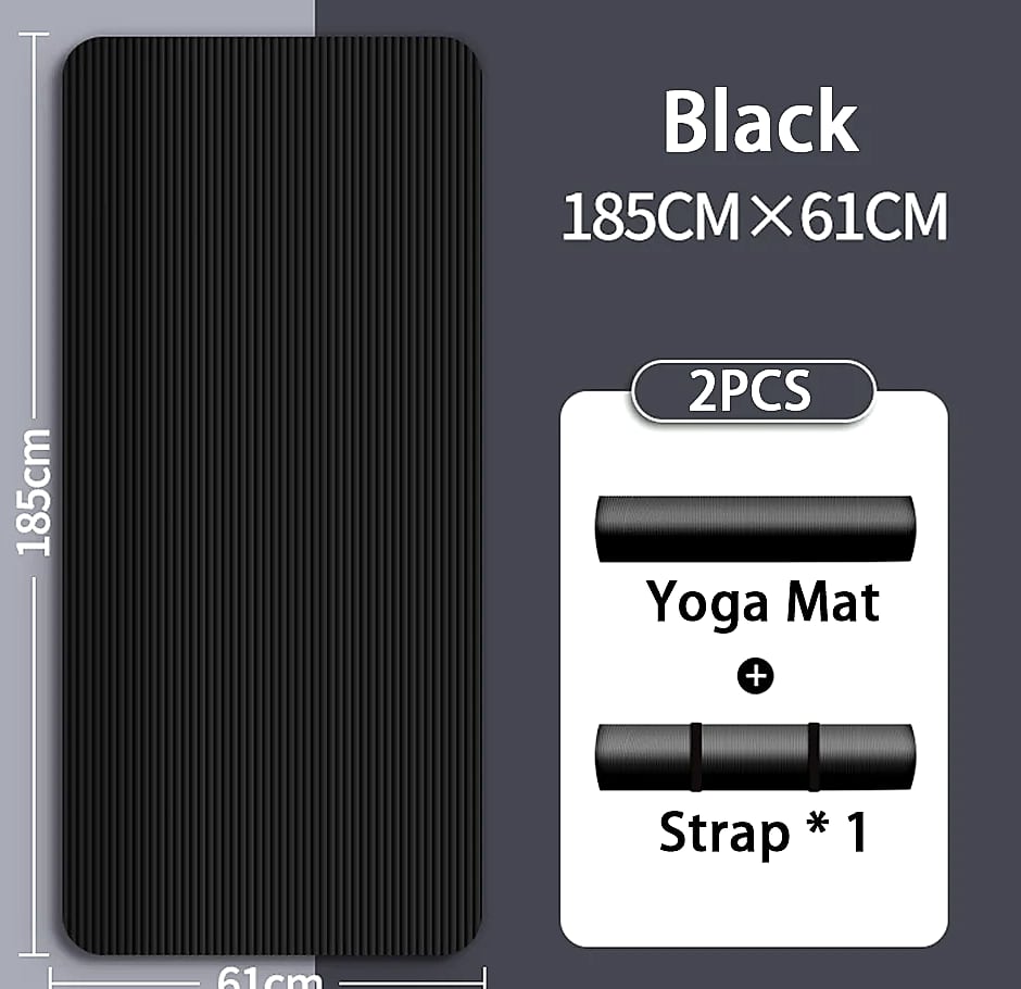 Lostook 8mm NBR Yoga Mat Anti-Slip for Beginners