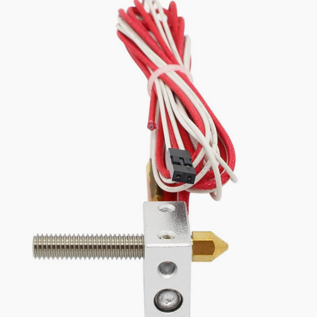 3D Printer MK8 Assembled Extruder Hotend 1.75mm to 0.4mm Nozzle Heating Block