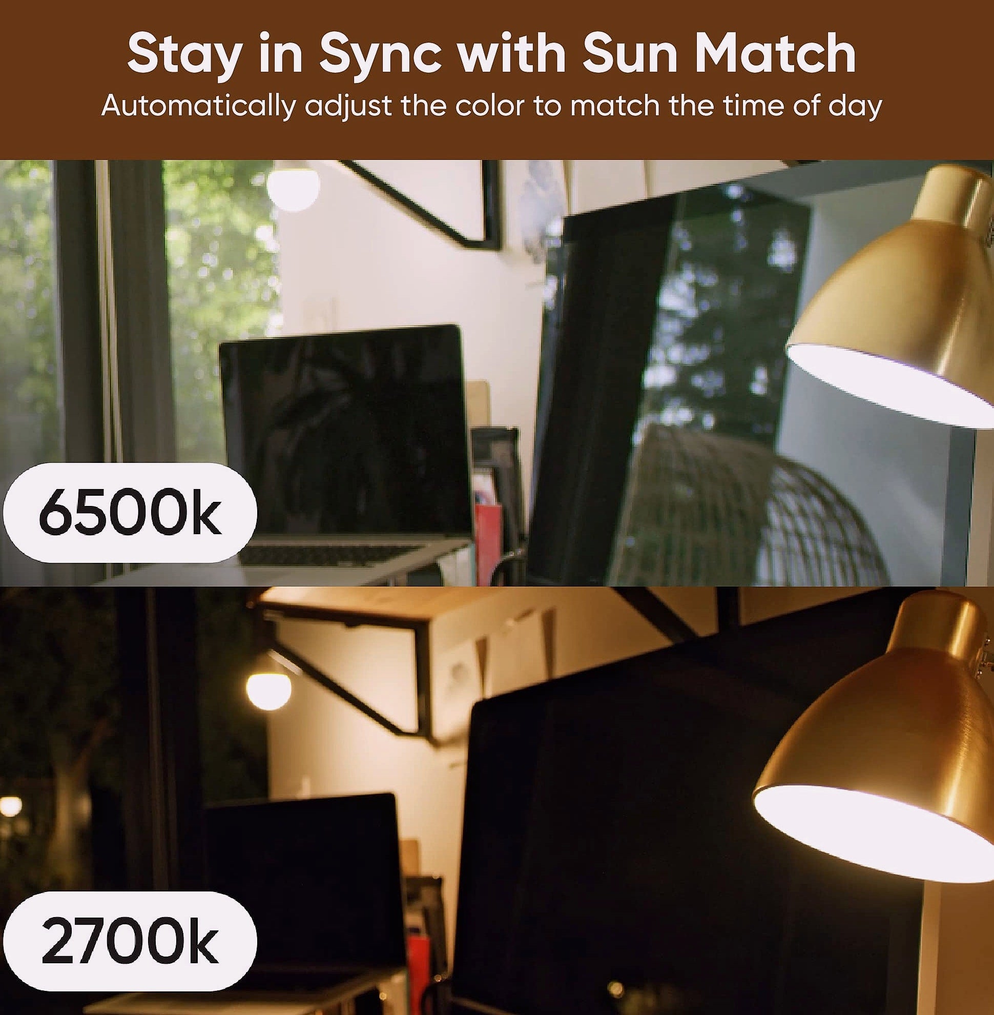 Wyze Bulb Color 4-Pack, 16M Colors & Tunable White