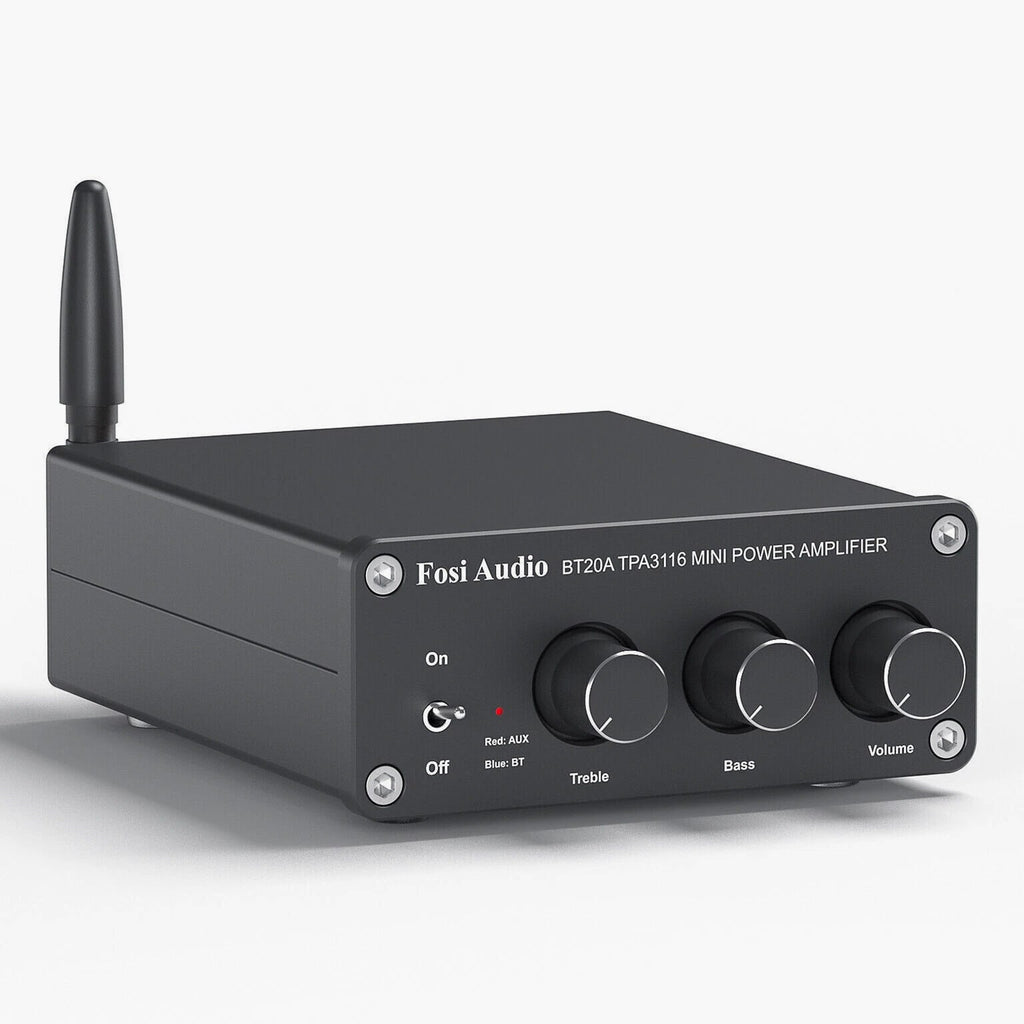 Fosi Audio BT20A Bluetooth 5.0 Stereo Audio 2.0CH Amplifier Receiver Mini Hi-Fi