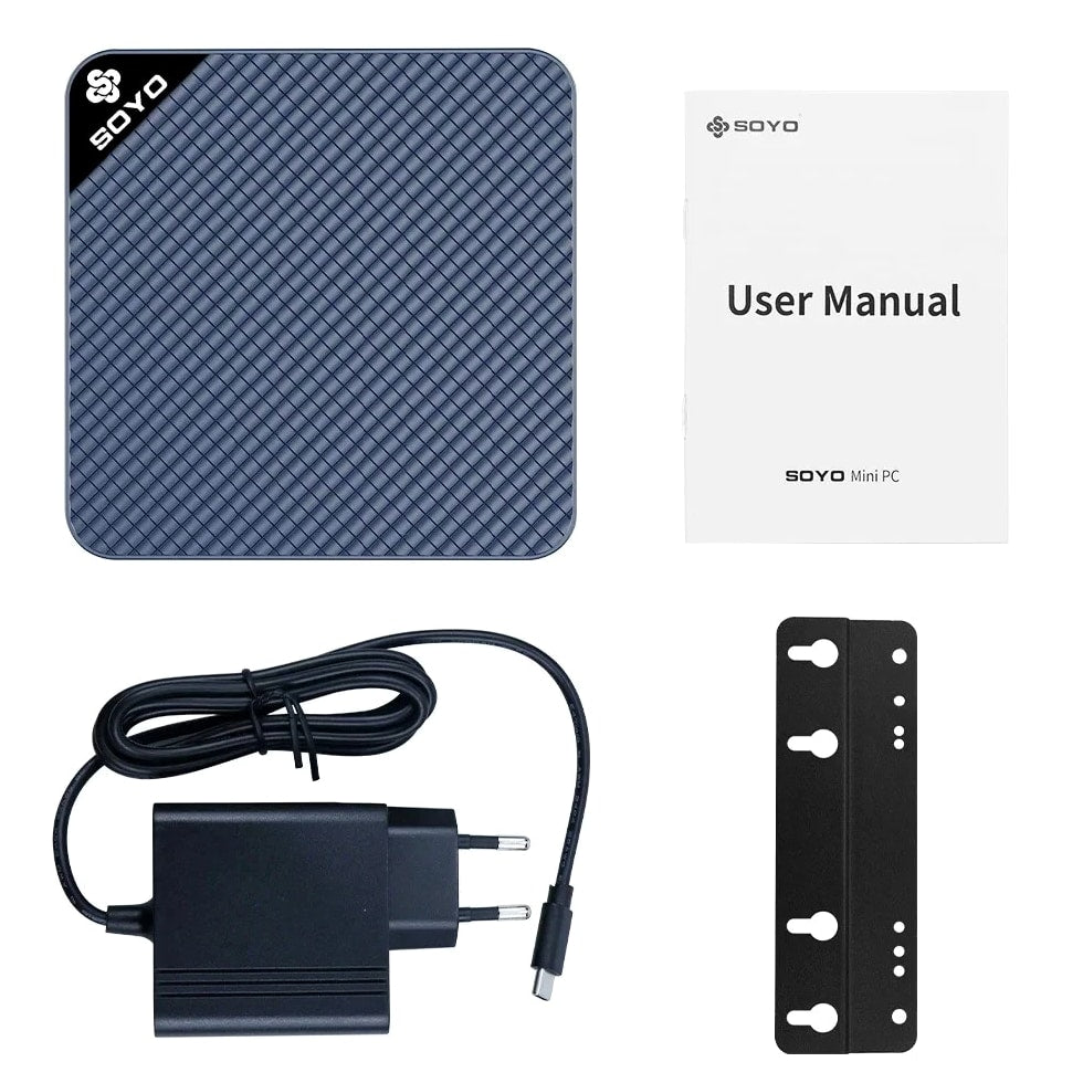 SOYO M4 Mini PC Intel N150 12GB DDR5 512GB SSD Windows 11 Pro Desktop Computer WiFi