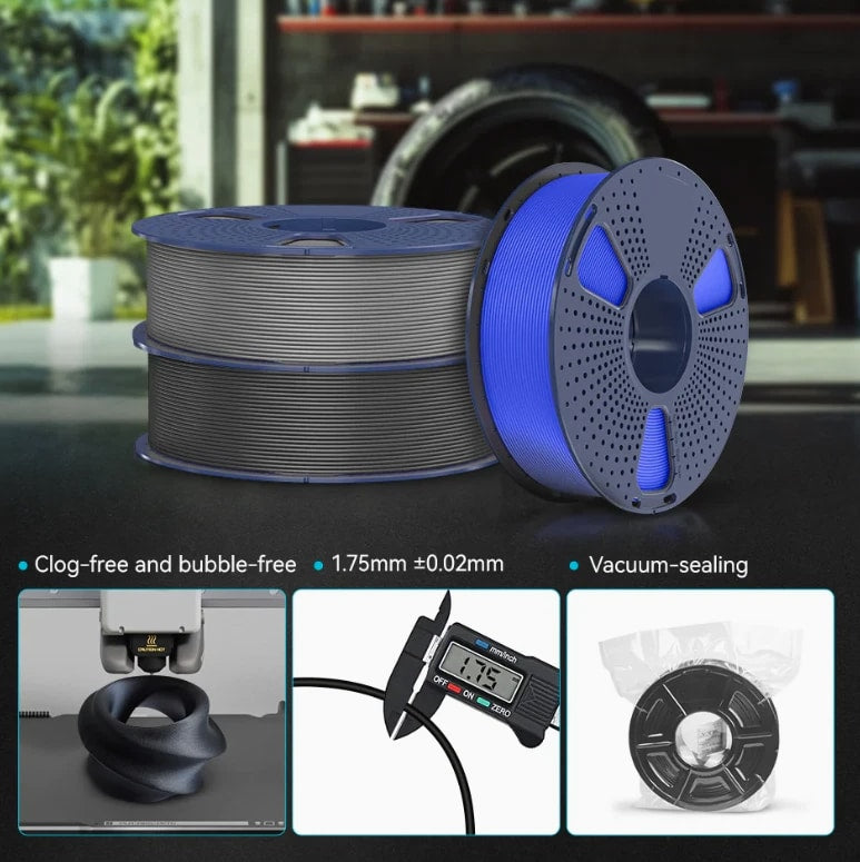 SUNLU ASA PLA+ SILK PETG ABS EABS TPU WOOD High Speed PLA Marble Filament