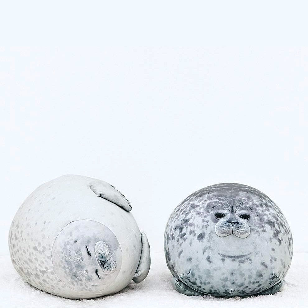 MerryXD Chubby Blob Seal Pillow Plush Toy, 13 Inch