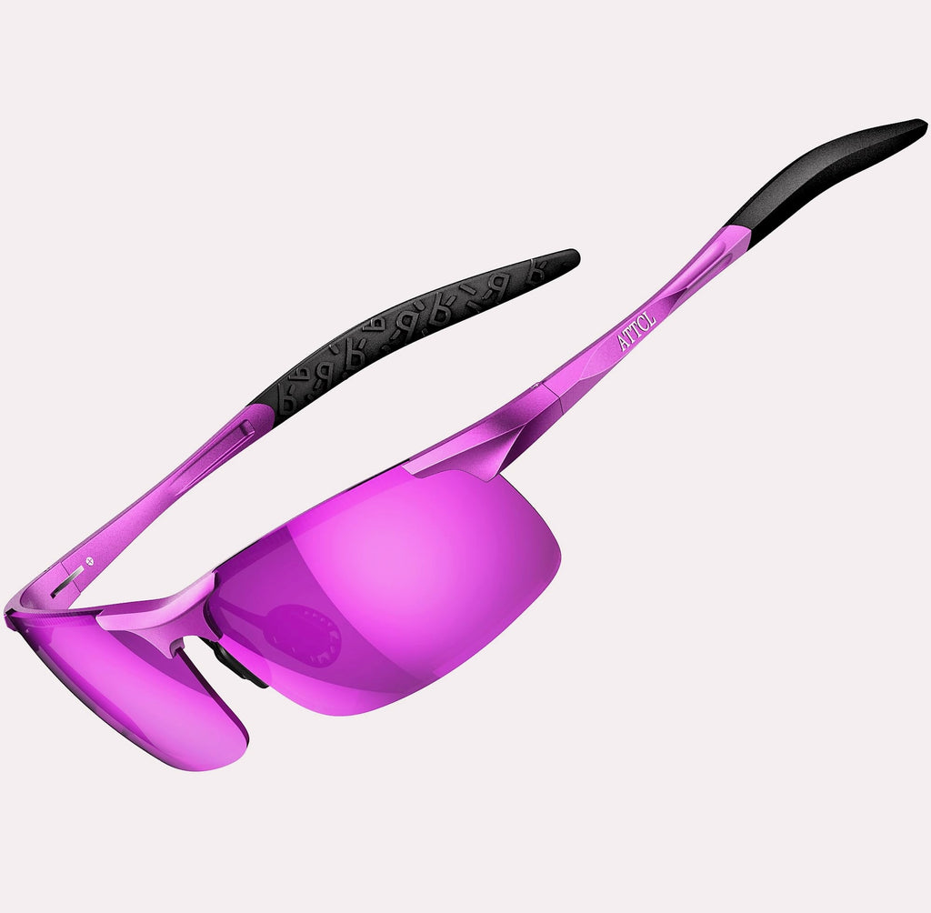 ATTCL Polarized Sunglasses Men Sports Wrap Around UV Protection