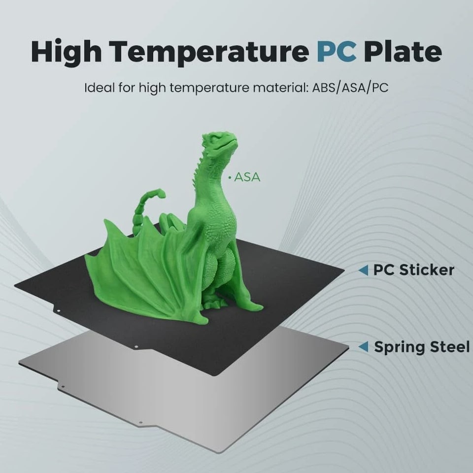 FLASHFORGE Print Build Plate Replacement for AD5M / 5M Pro / AD5X PC/PEI Sticker