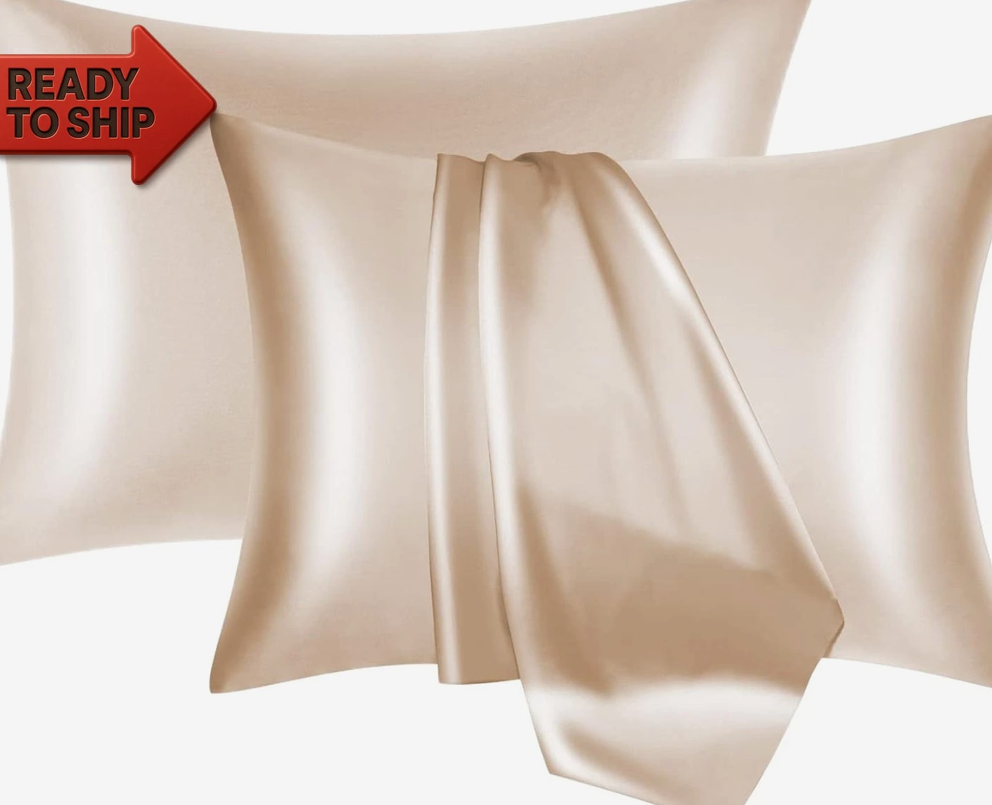 Mulberry Silk Pillowcase 2 Pack for Hair and Skin with Hidden Zipper,Both Sides