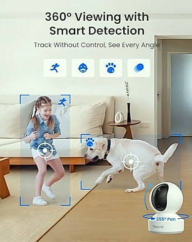 Reolink E1 Pro 5MP Indoor Security Camera with Auto Tracking