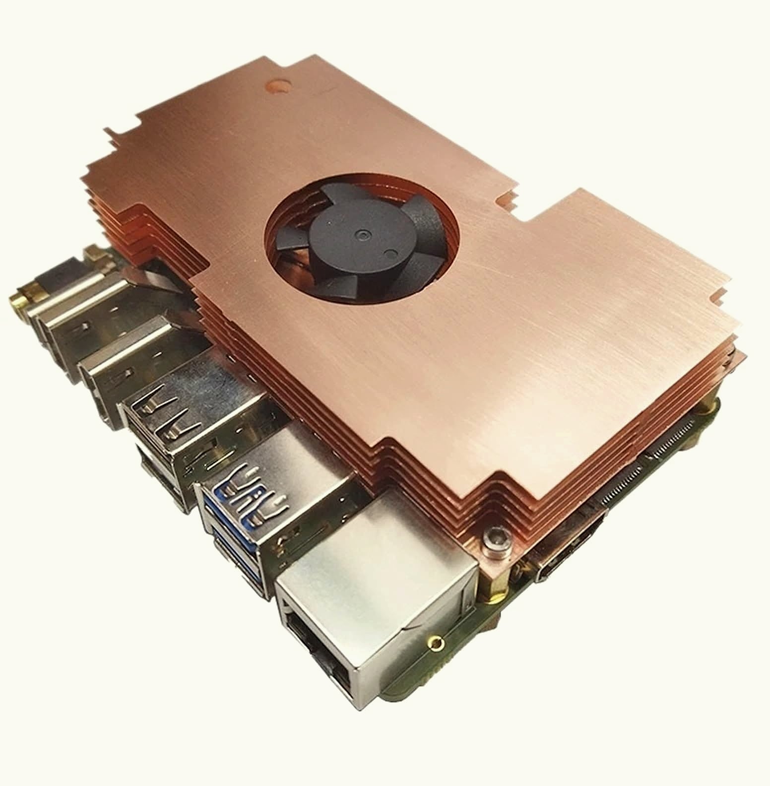 QMZRZVEYT Rock 5B+ Copper Case Active Cooling Radiator