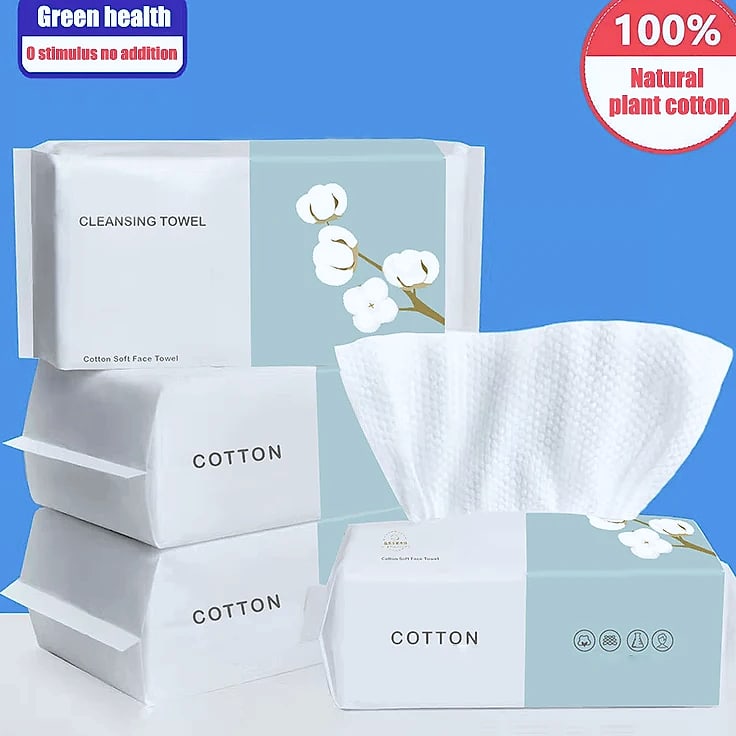 100-Piece Pearl Cotton Face Towels Disposable Makeup Remover
