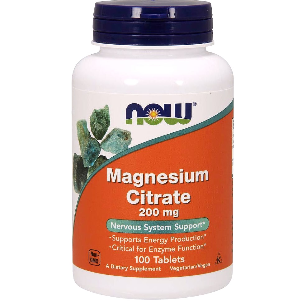 NOW Foods Magnesium Citrate with Glycinate and Malate, 180 Softgels
