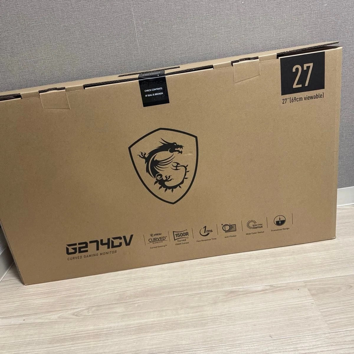 MSI G274CV 27" Curved 1920x1080 Gaming Monitor FHD Japan