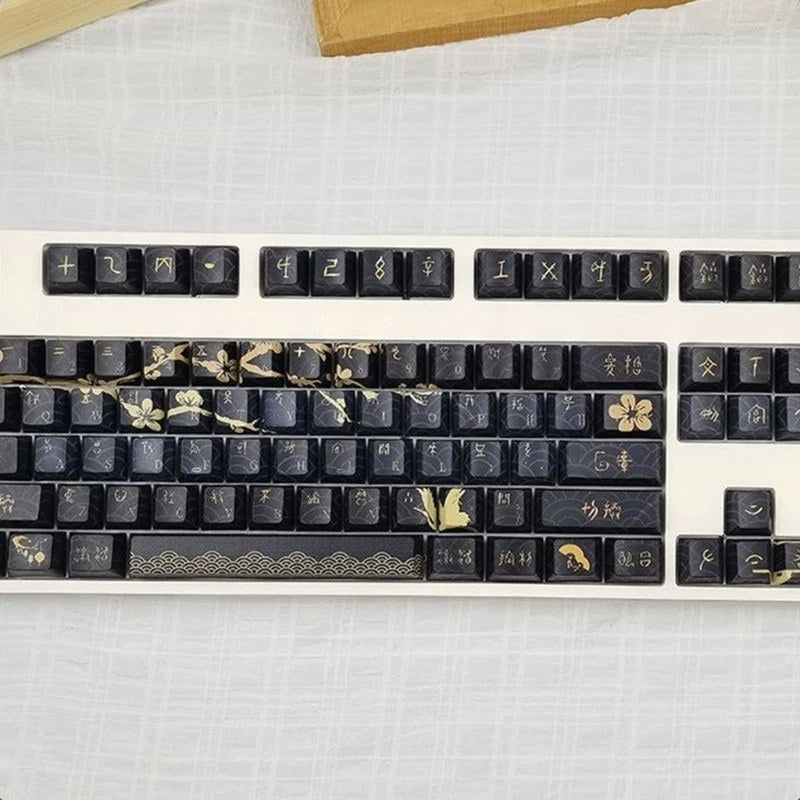 Mechanical Keyboards Keycaps 108Keys Dawns Theme PBT Original Profile Keycaps
