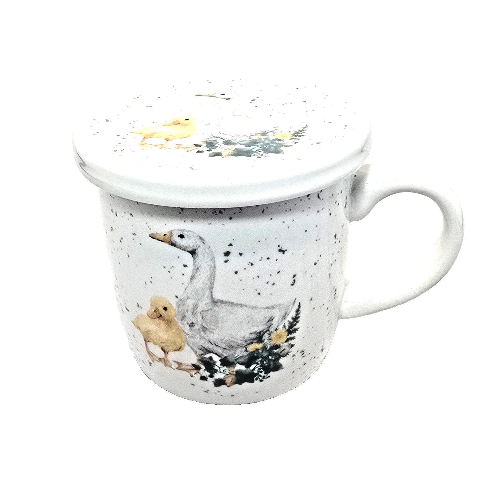 Duck Duckling Mug Coaster Set 10oz Stoneware Kitchen Gift Kent Pottery