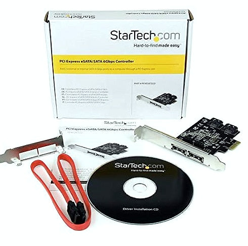 StarTech PEXESAT322I 2-Port PCIe SATA eSATA Controller Card