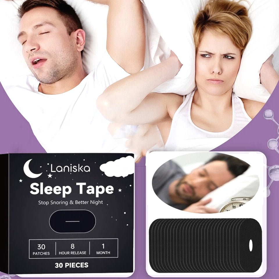 Sleep Tape for Men and Women 30pc Gentle Adhesive for Snoring ~Improve Sleep Quality