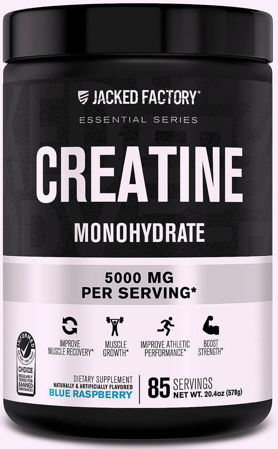 Jacked Factory Creatine Monohydrate Powder 425g Supplement