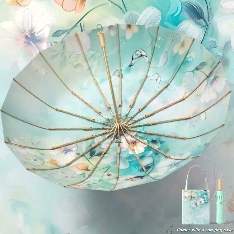 Wind-Resistant,UV-Protective Umbrella Perfect for Both Sunny and Rainy Days