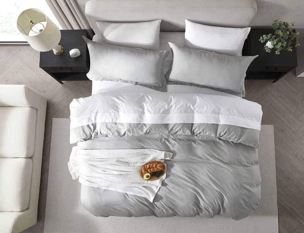 3 Pc Duvet Cover Set, King/Queen Soft Pre-Washed Comforter Cover & Pillow Shams