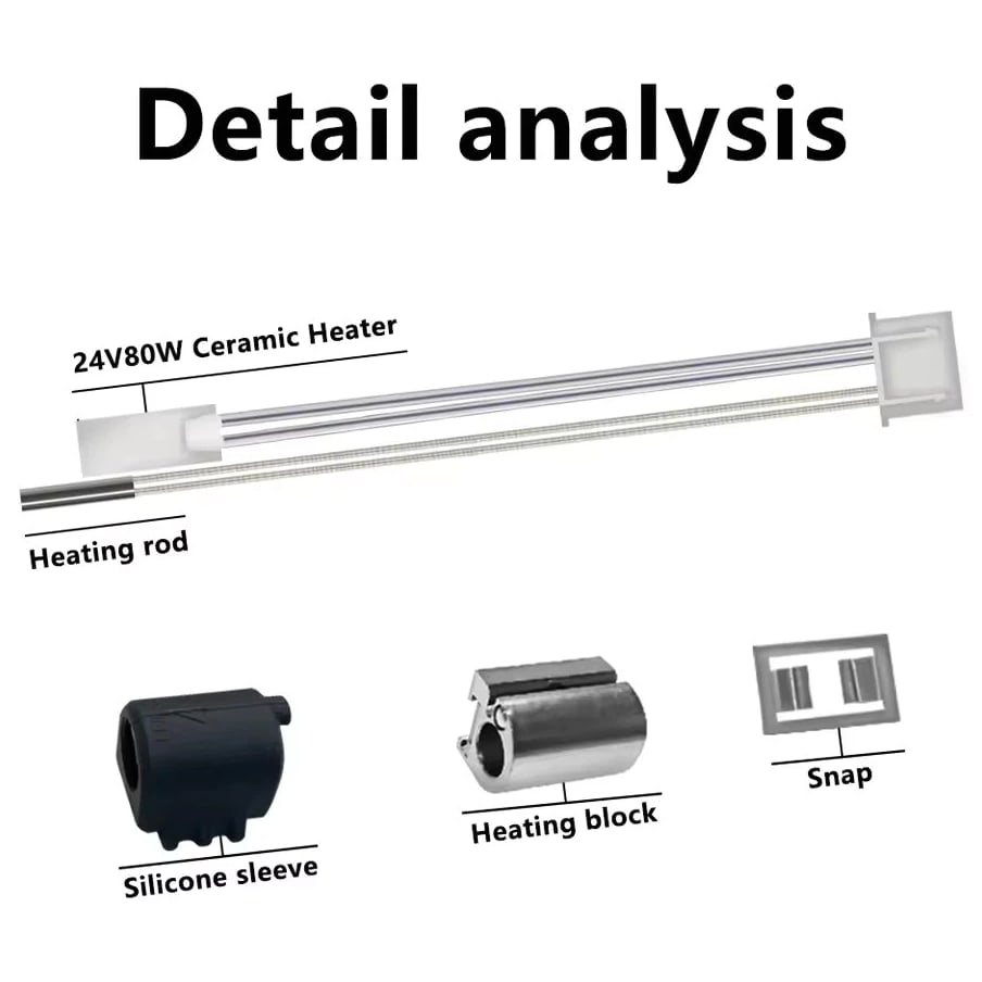 For Anycubic Kobra 3 Max Ceramic Hotend Hardened Steel Nozzle 3D Printer Parts