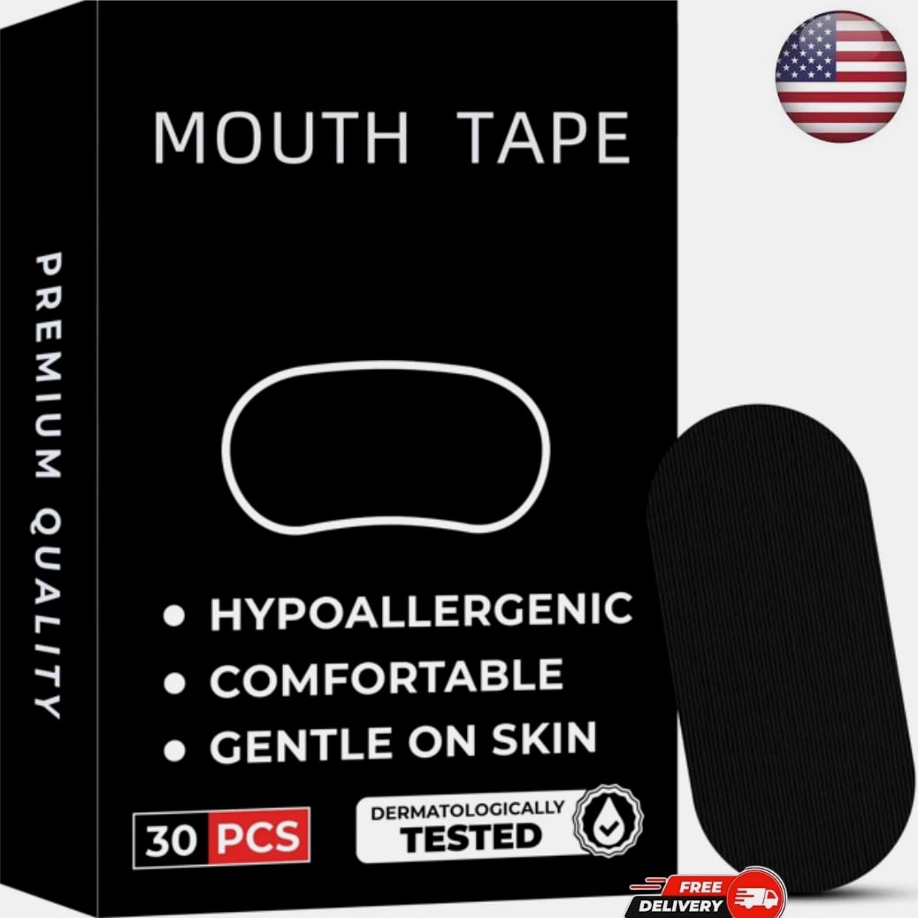 30 Pcs Strip Mouth Tape Advanced Gentle for Better Nose Breathing Support