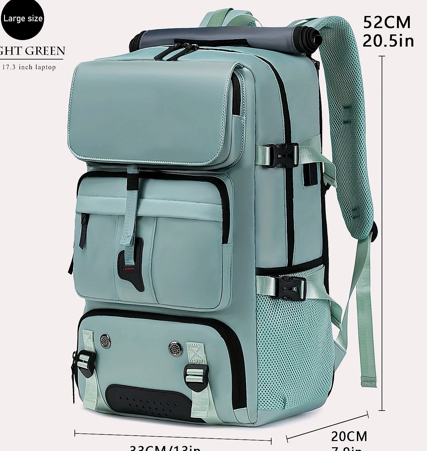 Large Capacity Laptop Backpack with Travel Organizer