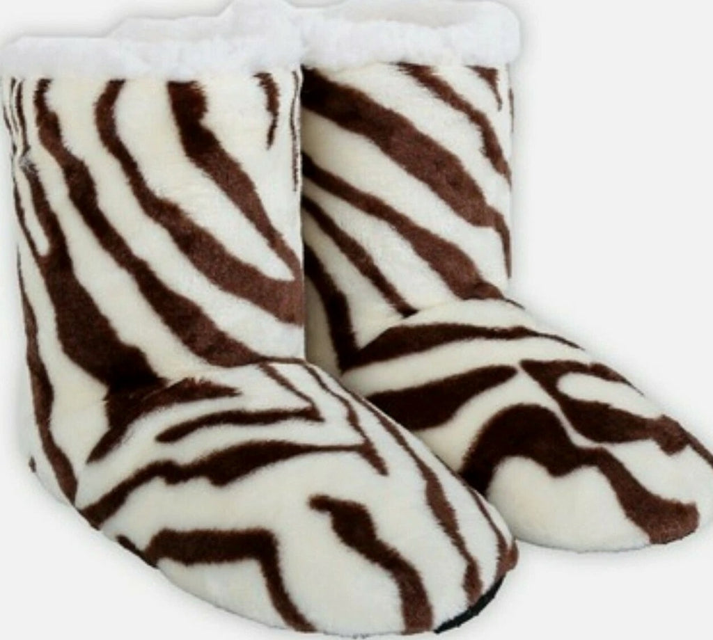 Women's Cozy Non Slip Grip Indoor House Bootie Slippers In Sizes S/M