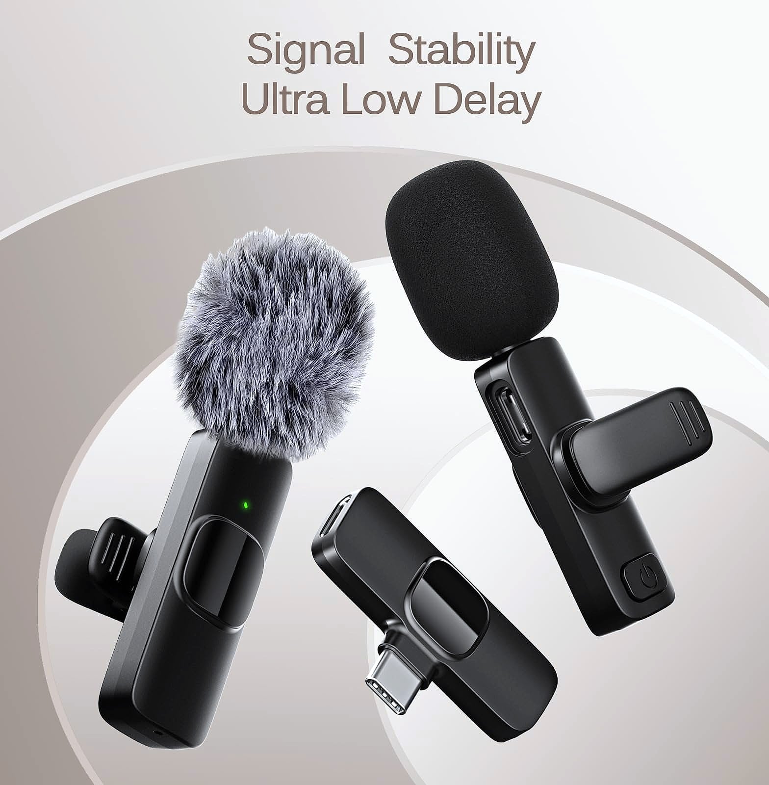 Labstandard Wireless Lavalier Microphone for iPhone and USB-C
