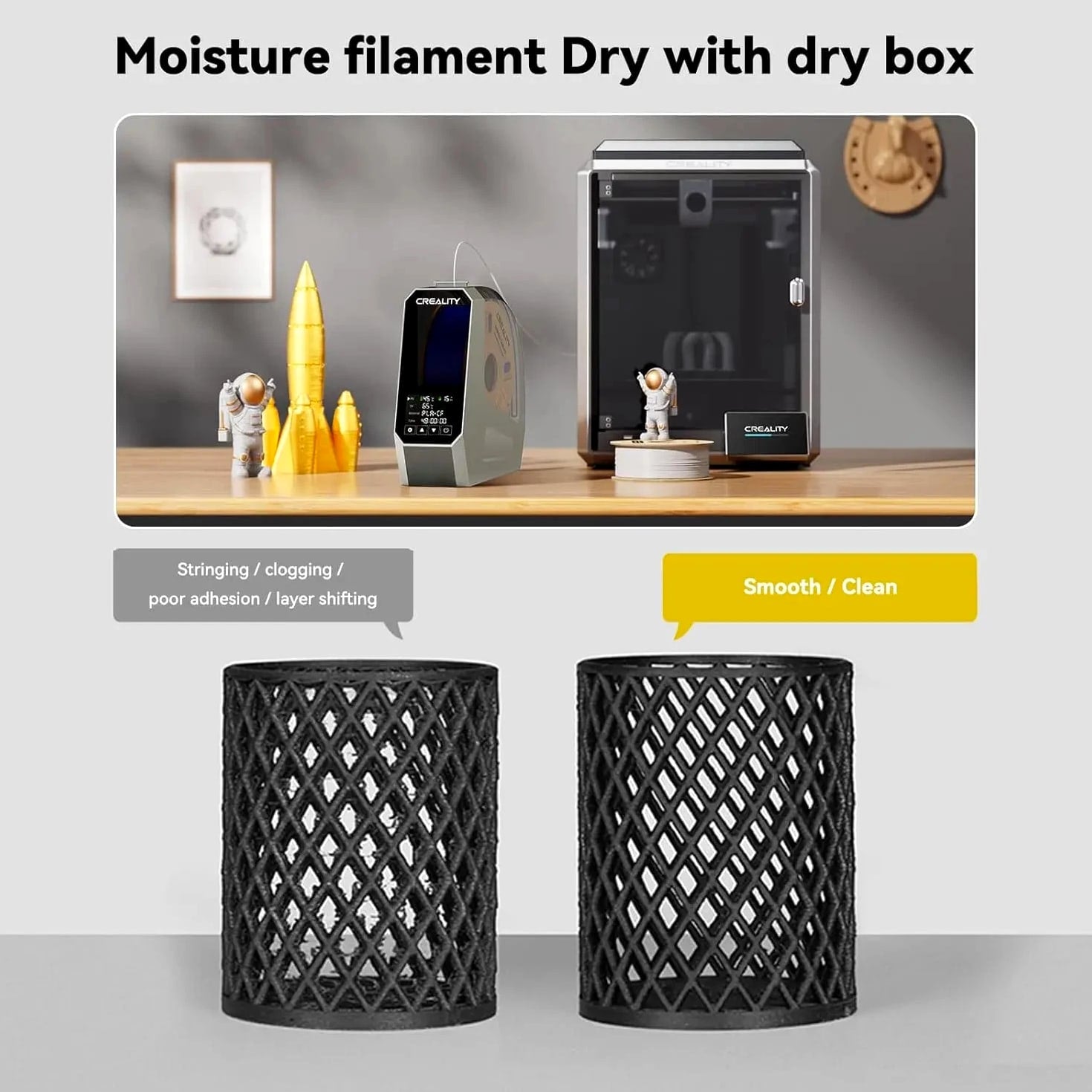Filament Dryer Box Filament Storage Dehydrator 1kg 3D Printer Filament Dryer Box