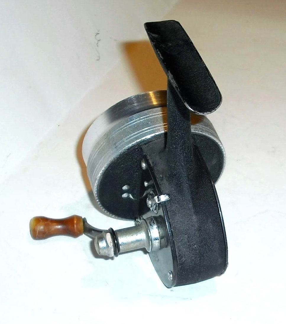 Vintage Shakespeare Wonder-Spin 1781 Model FC Fishing Reel - Rare Black