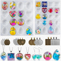 Cabochon Gems Resin Molds, 36 Cavities UV Resin Jewelry Making Kit with 16 PC...