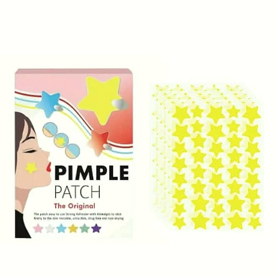 40-Piece Multi-Color Star Acne Patches, Ultra-Thin