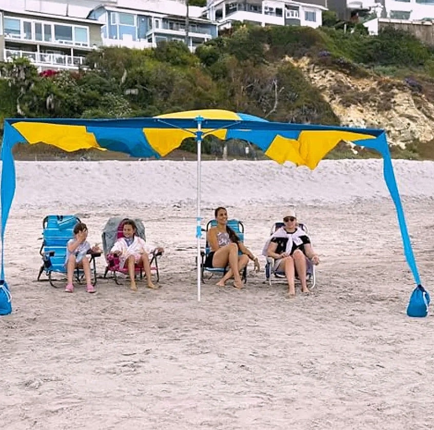 Shark Fin Shade Beach Tent UPF 50+ Wind Sun Canopy