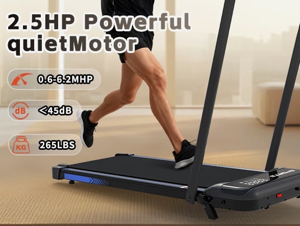 3-in-1 Under Desk Treadmill with Incline Walking and Jogging Machine for Home Office