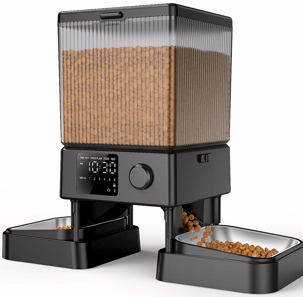 oneisall Automatic Cat Feeder for 2 Cats, 5L Timed Dispenser